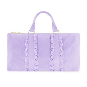 SCL Galaxy Velvet Ruffle Large Duffle NWT